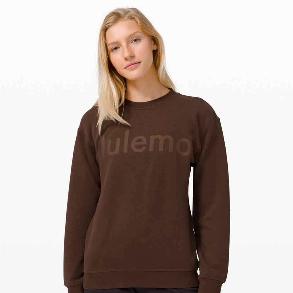 Lululemon All Yours Crew Logo Sweatshirt